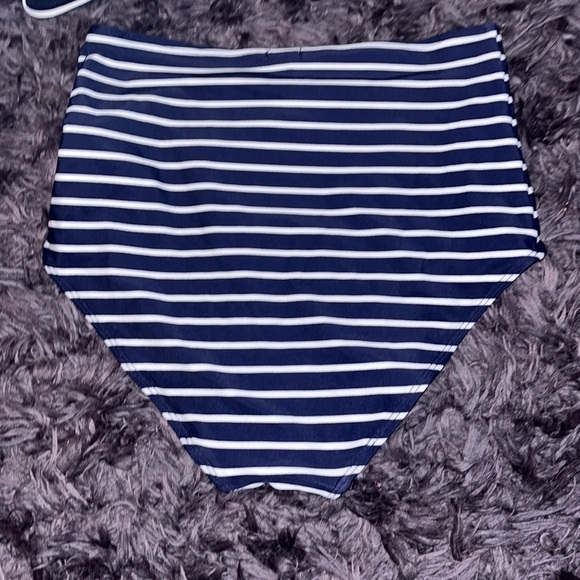 Aerie Navy Push-up Swimsuit high waisted bottoms size s/p. 36B - Picture 4 of 9